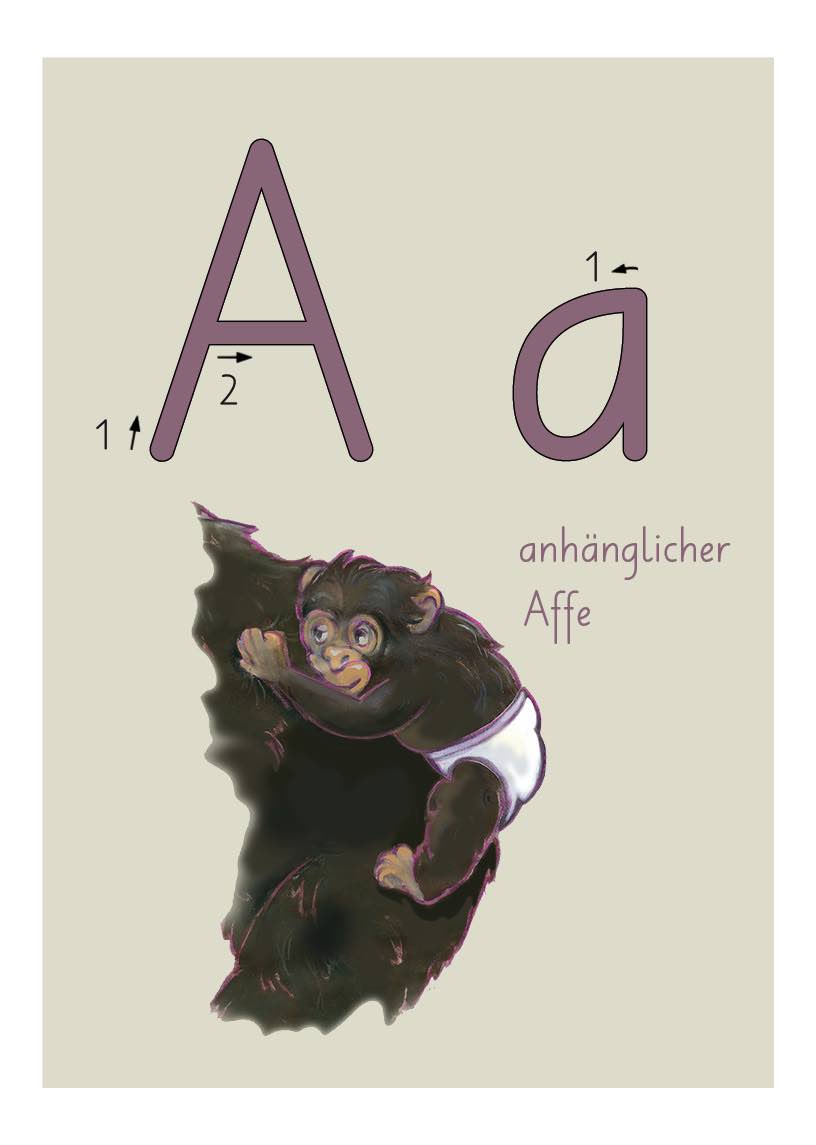 Produkt ABC-Buchstabenkette, ein Lehrmittel für Buchstaben, Übersicht A