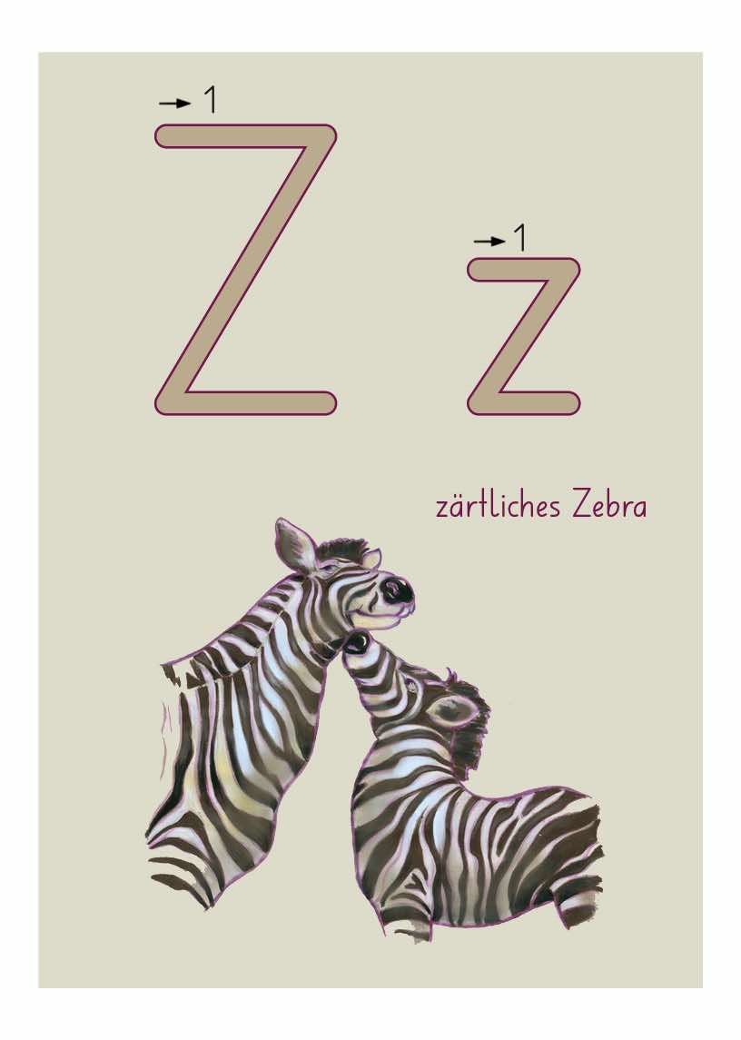 Produkt ABC-Buchstabenkette, ein Lehrmittel für Buchstaben, Übersicht Z