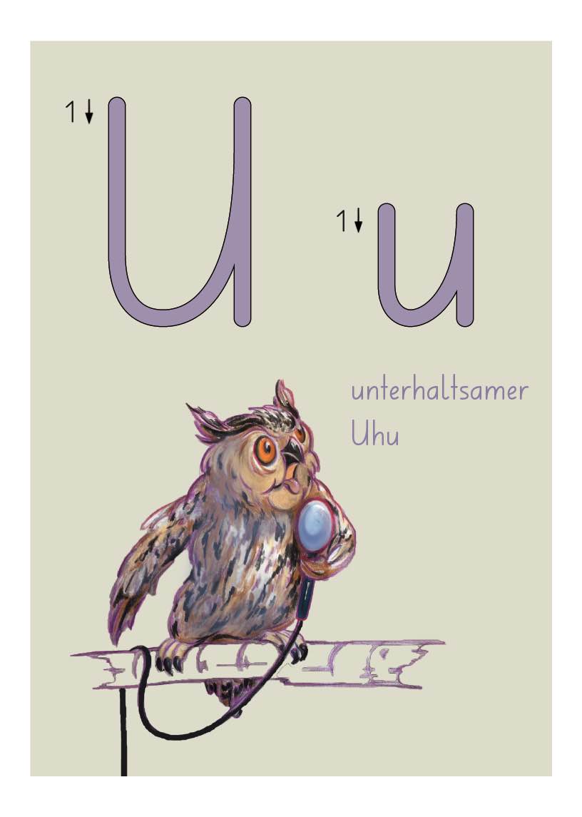 Produkt ABC-Buchstabenkette, ein Lehrmittel für Buchstaben, Übersicht U