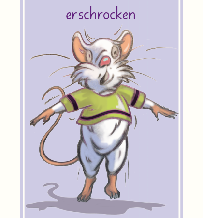 Produkt Gefühlskarten, ein Lehrmittel für Buchstaben, Übersicht erschrocken