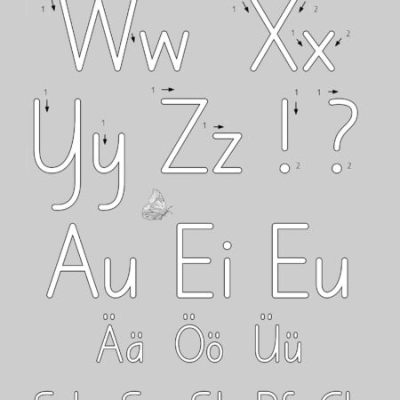 Produkt Kleine-Schreibmappe, ein Lehrmittel für Buchstaben, Übersicht klein