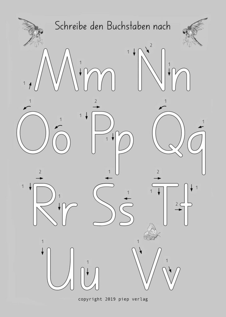 Produkt Kleine-Schreibmappe, ein Lehrmittel für Buchstaben, Übersicht klein