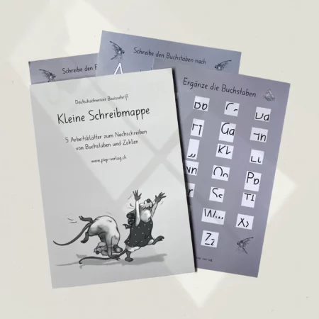 Produkt Kleine-Schreibmappe, ein Lehrmittel für Buchstaben, Übersicht