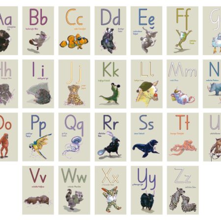 Produkt Postkarten-ABC, ein Lehrmittel für Buchstaben, Übersicht