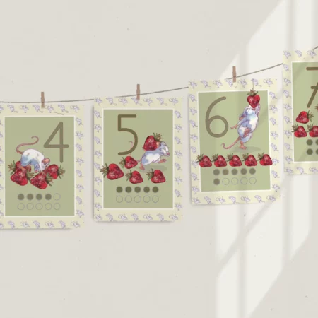 Produkt Zahlekette-Mäuse, ein Lehrmittel für Zahlen